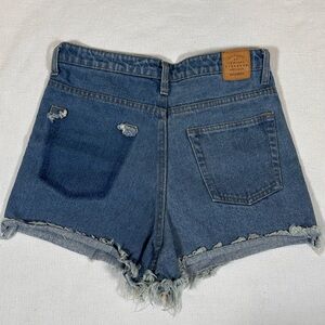 Moussy Denim Jean Cut Offs High Hi Rise Shorts 25 Cotton
